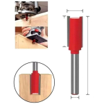 Fresa Reta 8mm Haste 6mm Corte Duplo Para Madeira Tupia XF - Imagem 3