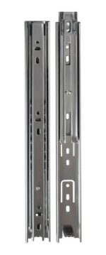 Kit 10 Corrediça Telescópica 35cm Leve 25kg Para Gaveta - 05 Pares - Imagem 3