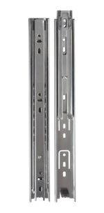 Kit 04 Corrediça Telescópica 45cm Leve 25Kg Para Gaveta - 02 Pares - Imagem 2