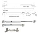 Kit 04 Pistão A Gás Inverso 245mm 100N 10kg Porta De Armário - Imagem 5