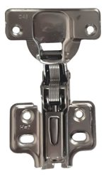 Kit 20 Dobradiça Reta 35mm Com Pistão Amortecedor Calço 3D Clip On - 20 Unid - Imagem 4
