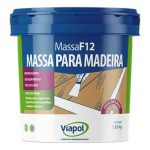 Massa Reparo F-12 Imbuia Para Madeira 1,65 Kg Viapol