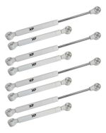 Kit 08 Pistão A Gás Inverso 245mm 120N 12kg Porta De Armário