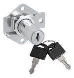 Kit 03 Fechadura Para Móveis Cano Longo 31mm X D17 2 Chaves XF - Imagem 4