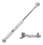 Kit 02 Dobradiça Reta E 02 Pistão A Gás 80n Armário Basculante - Imagem 3