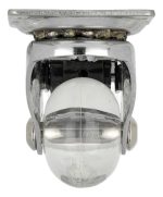 Rodízio Silicone 35mm Gel Transparente Giratório Com Freio - Imagem 2