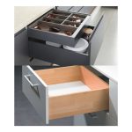 Par Corrediça Telescópica Oculta 35cm Gaveta Amortecedor - Imagem 3