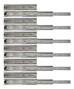 Kit 12 Corrediça Telescópica 25cm Pesada 40kg Para Gaveta - 06 Pares