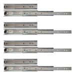 Kit 08 Corrediça Telescópica 25cm Pesada 40kg Para Gaveta - 04 Pares