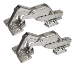 Kit 06 Dobradiça Reta 165 Graus 35mm Com Pistão Amortecedor Móveis / Porta de Armário - Imagem 6