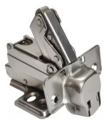 Kit 02 Dobradiça Curva 165 Graus 35mm Com Pistão Amortecedor Móveis / Porta de Armário - Imagem 4